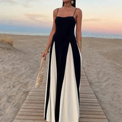 Elegant Black White Fashion Dress