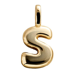 Bubble Letter Cluster Charm - S