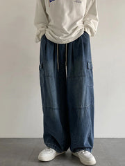 Men'S Vintage Loose Cargo Jeans