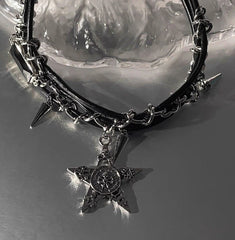 Gothic Star Skull Alt Choker