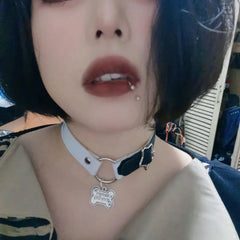 Aesthetic Y2K Bones Choker