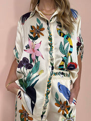 Harperâ„?Modern Sophisticated Feel Satin Unique Print