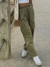 Washed Pocket Straight Leg Pants
