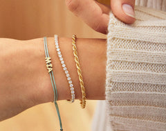 Custom Cord Bracelet - Mint