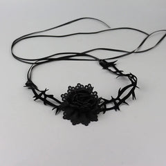 Rose Camellia Gothic Choker