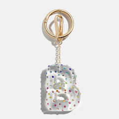 Confetti Initial Bag Charm - Multi