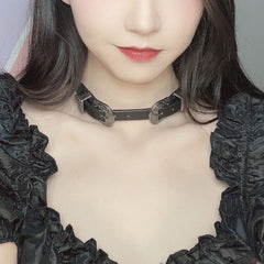 Hot Girl Y2K 90S Buckle Choker