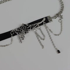 Punk Spider Web Choker