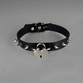 Hard Core Heart Rivet Choker