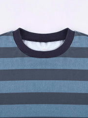 Vintage Striped Pullover Sweatshirt