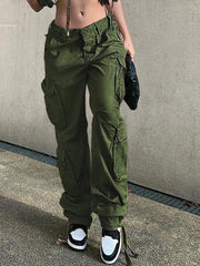 Vintage Multi Pocket Patched Cargo Jeans