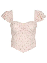Layla Floral Flutter Sleeves Top