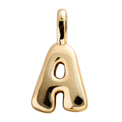 Bubble Letter Cluster Charm - A