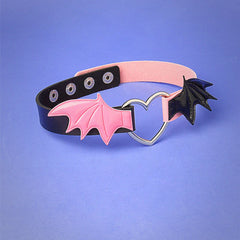 Punk Evil Wings Choker