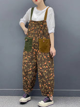 Women'S Various Styles Printed Large Size Dungarees