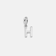 Classic Silver Initial Cluster Charm - H