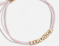 Custom Cord Bracelet - Soft Pink