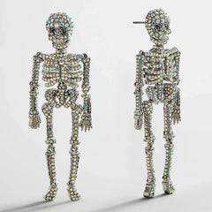 Bone-A-Fide Hottie Earrings - Silver/Iridescent