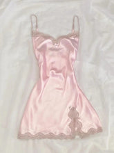 Royal Satin Slip Lace Nightgown
