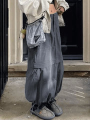 Vintage Long Cargo Skirt