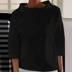 Charlotte - Elegant Rounded Hem Blouse