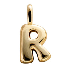 Bubble Letter Cluster Charm - R