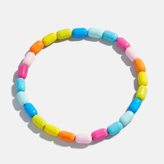 Brighten Up Enamel Beaded Bracelet - Jelly Beans