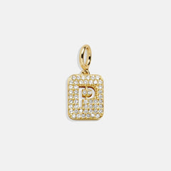 Block Pavé Initial Cluster Charm - P