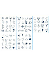 5Sheets Mixed Cute Pattern Tattoo Sticker