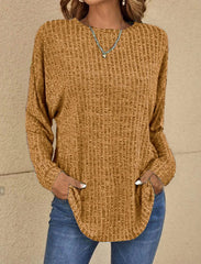 Long-Sleeved Wool Pullover