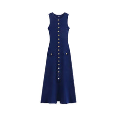 Chic Fashion Knitted Midi Dress