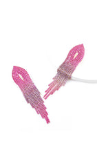 Full Diamond Tassel Earrings