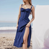Floral Print Bustier Beach Dress