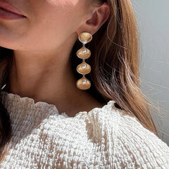 Calypso Seashell Earrings - Gold/Pearl