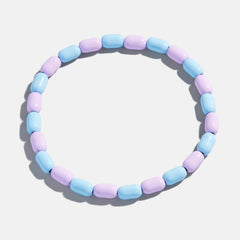 Brighten Up Enamel Beaded Bracelet - Cotton Candy