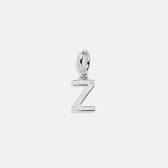 Classic Silver Initial Cluster Charm - Z