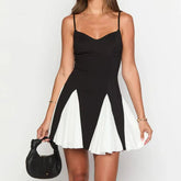 Sleeveless High Waist Mini Dress