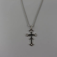 Double Cross Aesthetic Necklace