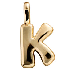 Bubble Letter Cluster Charm - K