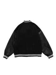 Men'S Toweling Embroidered Varsity Jacket