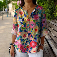 Lara - Blouse With Floral Print