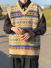 Men'S Vintage Jacquard Sweater Vest