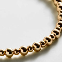 Chelsea Pisa Bracelet - 3MM/4MM Alternating Gold Pisa