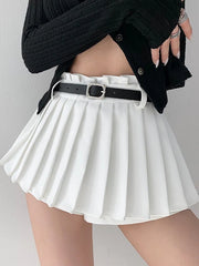 Heartbeat Belt Mini Skirt