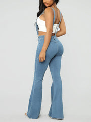 Denim Flared Overall