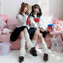 Lolita Fluffy Pompon Leg Warmer
