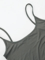 Solid Color Sleeveless Bodysuit