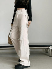 Tie Strap Straight Leg Pants