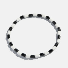 Brighten Up Enamel Beaded Bracelet - Licorice Twist