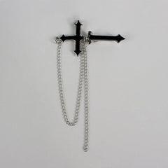 Dark Cross Earring